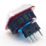 Boton halo plateado led 25 x 25 - Imagen 3