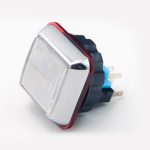 Boton halo plateado led 25 x 25