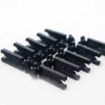 Black polystyrene plastic coin hopper clip x 10 pcs. - Image 2
