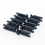 Black polystyrene plastic coin hopper clip x 10 pcs.
